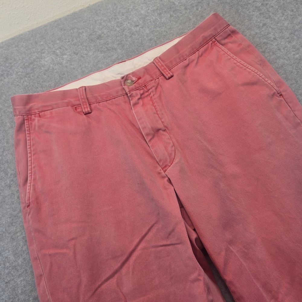 Polo Ralph Lauren Mens Chino Pants 35x31.5 Coral Pink Salmon Cotton Twill Chinos